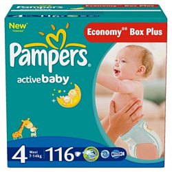 Pampers Active Baby 4 Maxi (116шт)