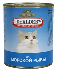 Dr. Alder КЭТ ГАРАНТ рыба кусочки в желе Для домашних кошек (0.8 кг) 1 шт.