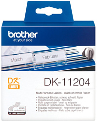 Самоклеящаяся термобумага Brother DK-11204