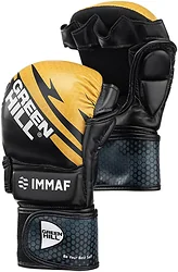 Перчатки для единоборств Green Hill IMMAF MMI-602 (M, золотистый/черный)