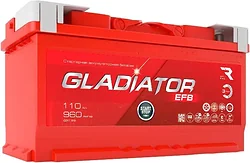 Автомобильный аккумулятор Gladiator EFB R+ (110Ah) Автомобильный аккумулятор Gladiator EFB R+ (110Ah)