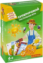 Карточная настольная игра Bondibon Суперурожай! Играй Думай Учись ВВ5984 Карточная настольная игра Bondibon Суперурожай! Играй Думай Учись ВВ5984