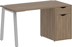 Стол для работы Riva Home Office VR.SP-3-138.1.A Silver (дуб аризона)