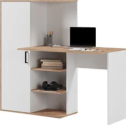 Стол для работы Mio Tesoro Лайт 1420 (белый/крафт золотой)