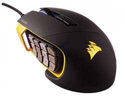 Corsair Scimitar PRO RGB Gaming Mouse Yellow-black USB