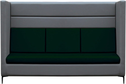Brioli Дирк трехместный (экокожа, L21-L15 (серый, зеленые вставки)