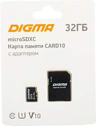 Digma MicroSDXC Class 10 Card10 DGFCA032A01