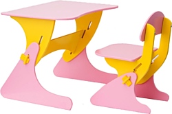 Столики Детям Буслик Б-РЖ (розовый/желтый)