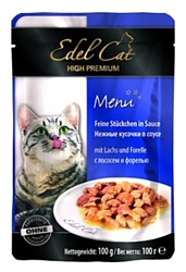 Edel Cat Пауч с Лососем и Форелью в соусе (0.1 кг) 1 шт.