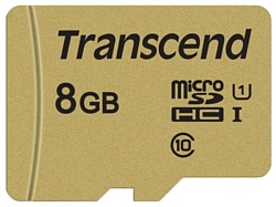 Transcend microSDHC 500S 8GB + адаптер