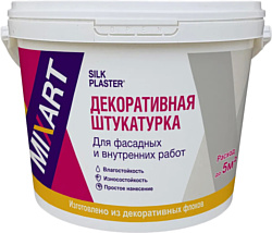 Silk Plaster Mixart 030 (серый, 4.5 кг)