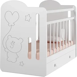 Кроватка VDK Sweet Bear (маятник, ящик)