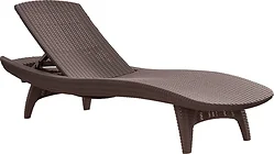 Шезлонг Keter Pacific Lounger 211104 (коричневый) Шезлонг Keter Pacific Lounger 211104 (коричневый)