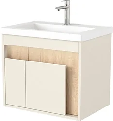 Тумба под умывальник Дабер 016 Тобага/Эридан/Артвин 60 Т16.6Т.0.18_light (с подсветкой, бежевый/дуб бардолино) Тумба под умывальник Дабер 016 Тобага/Эридан/Артвин 60 Т16.6Т.0.18_light (с подсветкой, бежевый/дуб бардолино)