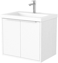 Тумба под умывальник Дабер 018 Тобага/Эридан/Артвин 60 Т18.6Т.0.5Б (белый древесный/ручка белая)