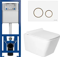 Унитаз Saniteco KW-9004W в комплекте с инсталляцией + 63535 + S-IN-MZ-LINK_PRO Унитаз Saniteco KW-9004W в комплекте с инсталляцией + 63535 + S-IN-MZ-LINK_PRO