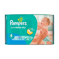 Pampers Active Baby-Dry 4 Maxi (46 шт.)