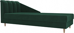 Лига диванов Астер 104512 (левый, велюр, зеленый)