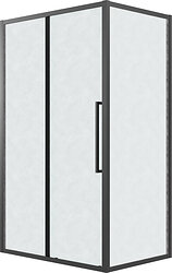 Душевой уголок Grossman Cosmo 120x80x195 120.K33.02.1280.21.02 (черный матовый/шиншилла стекло)