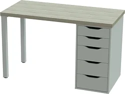 Стол для работы Mebelain Ingar 1/5T (дуб беленый)