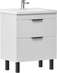 Тумба под умывальник Volna Lotty 80.2Y Миранда (белый, напольная)