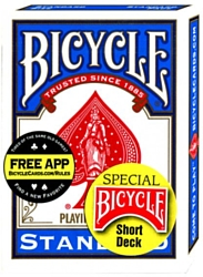 Игральные карты Bicycle Standard Short Blue 1016762