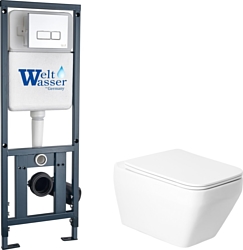 Унитаз Saniteco KW-9010W + Marberg 410 SE CR + Marberg 410