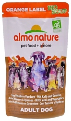 Almo Nature Orange label Adult Dog Bio Soup Veal and Vegetables (0.14 кг) 12 шт.