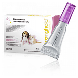 Zoetis (Pfizer) капли от блох и клещей Стронгхолд 15 мг для собак и кошек менее 2,5 кг (1 пипетка) для кошек и собак 1шт. в уп.