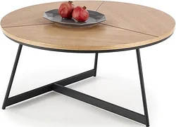 Журнальный столик Halmar Karida 80x41 (натуральный/черный)