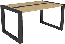 Журнальный столик Дабер 001 СЖ1.0.2.11 (черный/древесина натуральная)