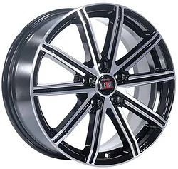 Колесный диск ALCASTA M64 7x17/5x110 D65.1 ET39 Черный с полировкой