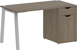 Стол для работы Riva Home Office VR.SP-3-138.1.A Silver (вяз благородный)