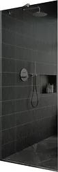 Душевая перегородка MaybahGlass 195x109 MGD-681-5у (графитовое стекло/хром матовый)
