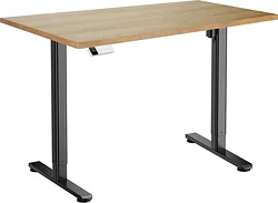 Стол для работы стоя ErgoSmart Electric Desk Slim 1200х650х25 мм (дуб натуральный/черный)