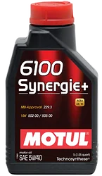 Моторное масло Motul 6100 Synergie+ 5W-40 1л