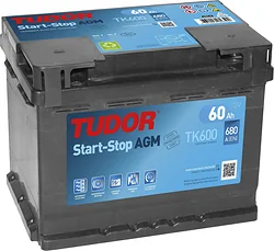 Автомобильный аккумулятор Tudor Start-Stop AGM TK600 (60Ah) Автомобильный аккумулятор Tudor Start-Stop AGM TK600 (60Ah)