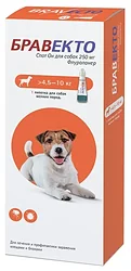 Средство от блох и клещей Бравекто (MSD Animal Health) капли от блох и клещей Спот Он для собак 4,5-10 кг Средство от блох и клещей Бравекто (MSD Animal Health) капли от блох и клещей Спот Он для собак 4,5-10 кг
