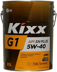 Моторное масло Kixx G1 SN Plus 5W-40 20л