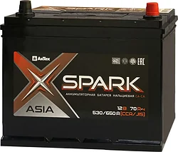 Автомобильный аккумулятор Spark Asia 530/650A EN/JIS R+ SPAA70-3-R (70Ah) Автомобильный аккумулятор Spark Asia 530/650A EN/JIS R+ SPAA70-3-R (70Ah)