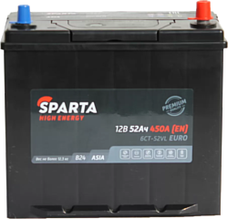 Sparta High Energy Asia 6СТ-52 Евро 450A (52Ah)