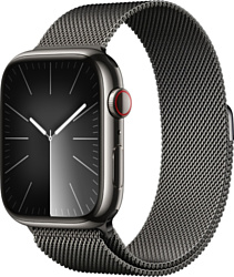 Apple Watch Series 9 LTE 45mm (корпус из нержавеющей стали, миланский)