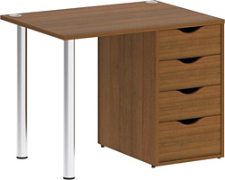 Стол для работы Riva Home Office VR.SP-3-98.4 Silver (орех гарда)