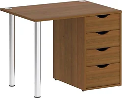 Стол для работы Riva Home Office VR.SP-3-98.4 Silver (орех гарда)
