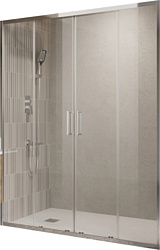 Душевая дверь BelBagno LUCE-BF-2-150-C-Cr