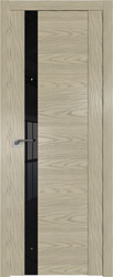 ProfilDoors 62N (дуб sky крем, стекло черный лак)