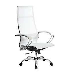 Кресло Metta SK-1-BK Комплект 7, Ch ов/сеч (резиновые ролики, белый) Кресло Metta SK-1-BK Комплект 7, Ch ов/сеч (резиновые ролики, белый)