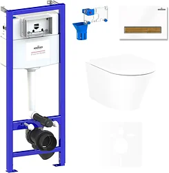 Унитаз Lavinia Boho Relfix Biore Rimless 7 в 1 75110193 (белый пластик)