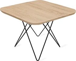 Журнальный столик Sheffilton SHT-TU37/ЛДСП (черный муар/дуб сонома)