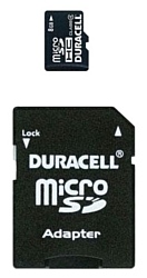 Duracell microSDHC Class 4 8GB + SD adapter